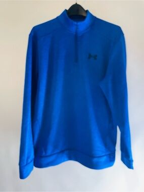 Under Armour Men's Royal Blue Half-Zip Pullover Size L
